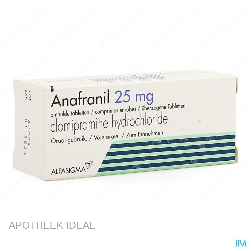 clomipramine 25 MG 60 TABLETTEN 1 clomipramine 25 MG 60 TABLETTEN